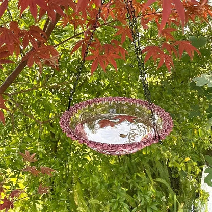 Wall Hanging Bird Feeder Bowl Tree Mounted Outdoor Bird Bath Spa