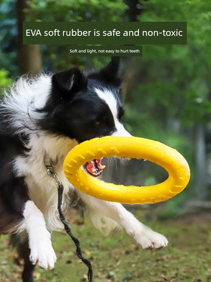 Large Dog Border Collie Jelly Power Ring Relieving Stuffy Handy Gadget Dog