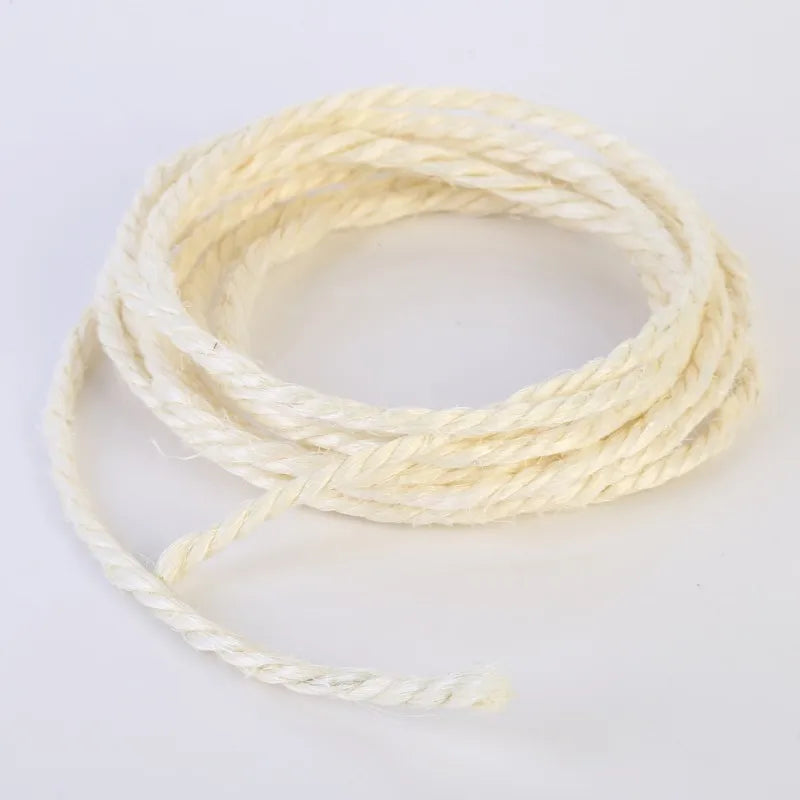 Natural Sisal Rope Cat Scratcher Rope Tree Scratching DIY Toy Paw Claw Furniture Protector