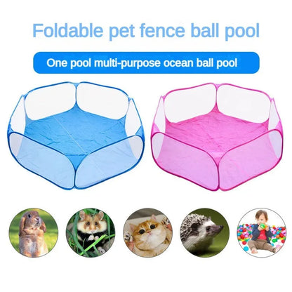 Folding Cage Playpen for Hamster Hedgehog