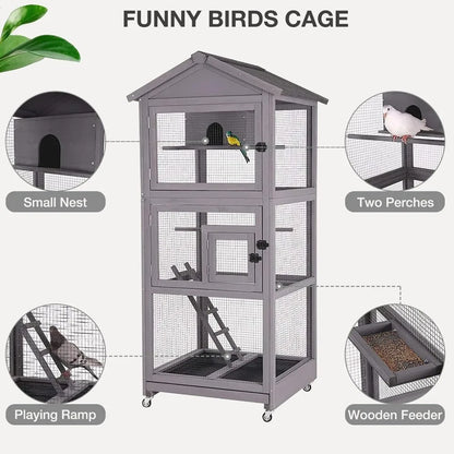 Large Bird Cage Outdoor Indoor Parakeet Cage