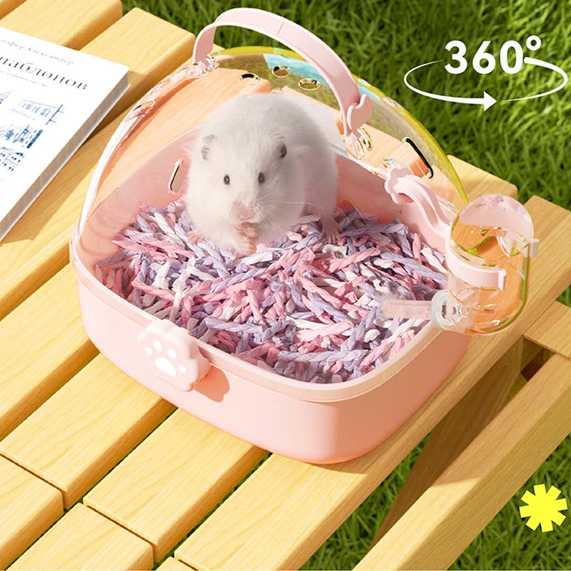 Hamster Outdoor Carrier Portable Cage