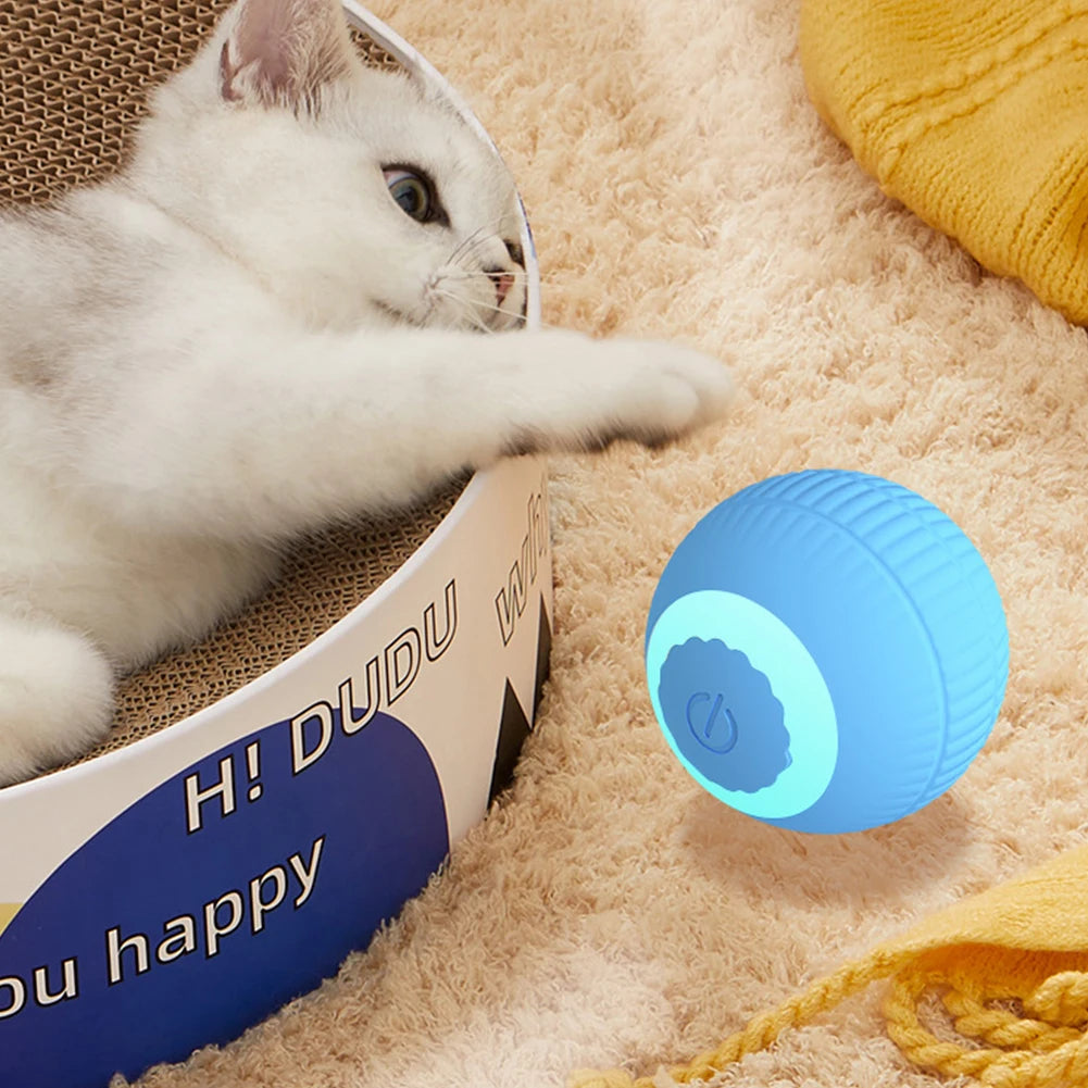 USB Rechargeable Automatic Rolling Cat Ball Toy