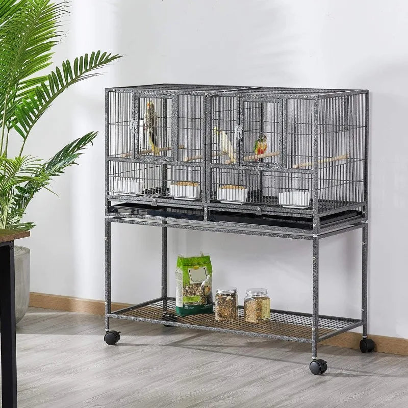 Stackable Divided Breeder Breeding Parakeet Bird Cage