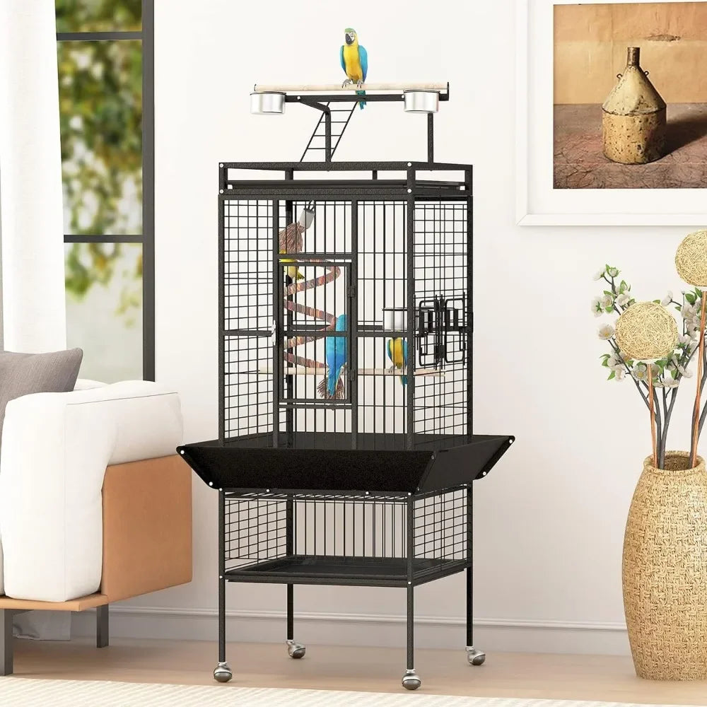 61'' Bird Cage Cages of Birds Accessories Bird Flight Cages