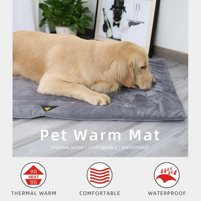 Self-Heating Dog and Cat Bed Blanket for Winter Warmth