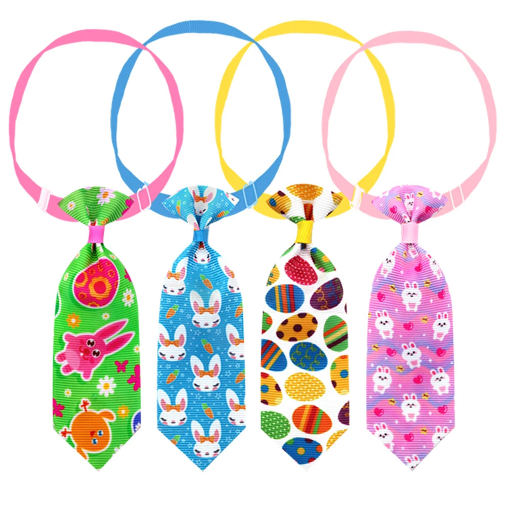 10pcs Easter Day Colorful Bows For Dog Pet