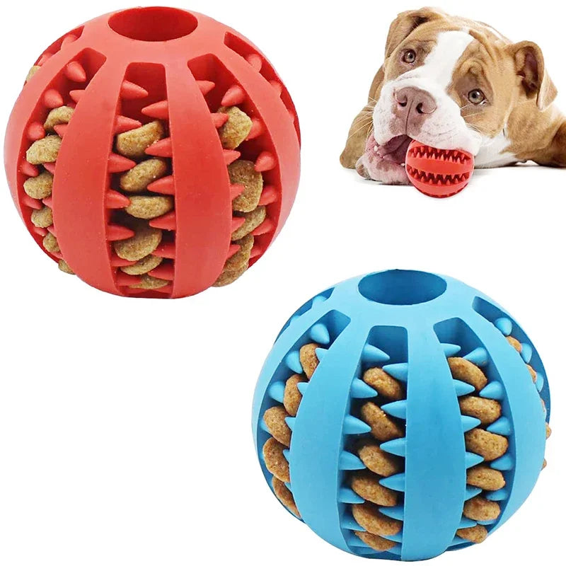 Dog Ball Toys for Small Dogs Interactive Elasticity Puppy Chew Toy for Tooth Cleaning