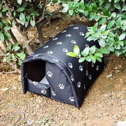 Pet Cat House Bed Outdoor Waterproof Removable Thickened Warm Mats