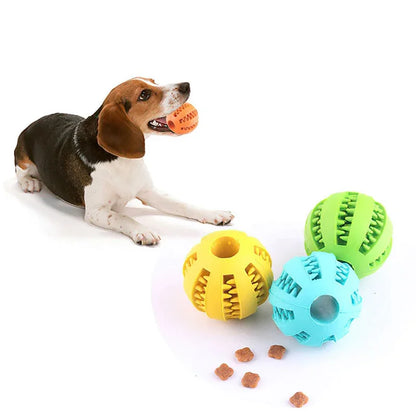 Dog Ball Toys for Small Dogs Interactive Elasticity Puppy Chew Toy for Tooth Cleaning