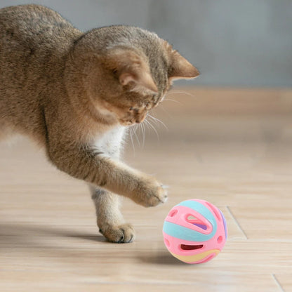 8cm Ball with Bell Ring Plastic Ball Cat Toy