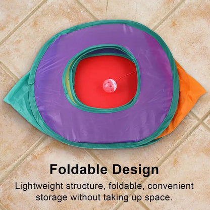 Cat Tunnel Foldable Pet Cat Toys Funny Cat Tent Mouse Supplies Simulated Fish