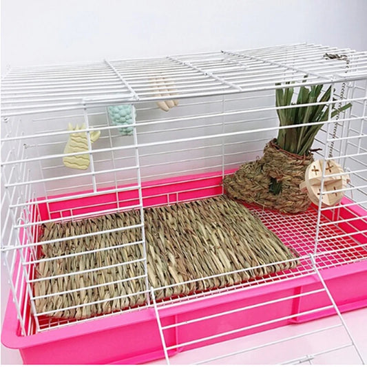 Rabbit Grass Chew Mat Small Animal Natural Soft Grass House