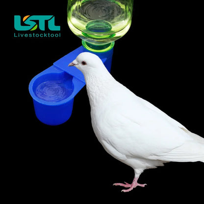 Plastic Pet Dove Drinker Bowl Quail Water Cups Bottle Hamster