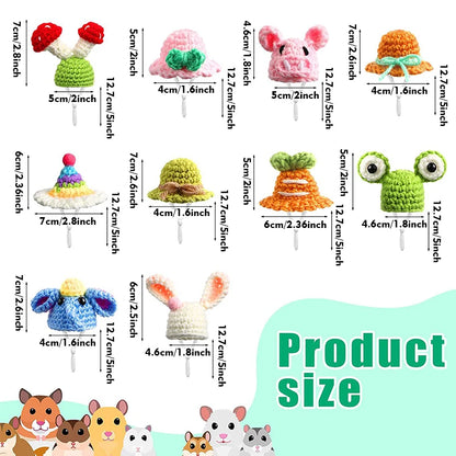 Mini Hamster Hat Small Animals Lovely Hand Knitted Hats