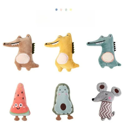 Cartoon Cute Bite Resistant Plush Toy Pet Chew Toy