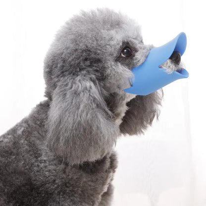 Dog Muzzle Silicone Duck Muzzle Mask for Pet Dogs Anti Bite Stop Barking Small Large Dog