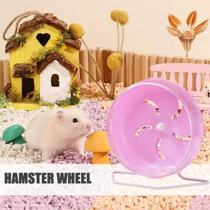 Small Hamster Sport Running Wheel Exercise Play Toys with Brackets Accessories