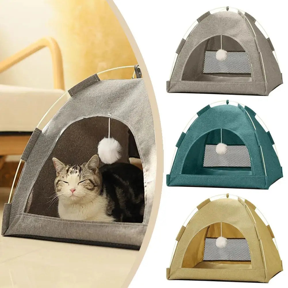 Cat Nest Tent Is Removable, Clean, Foldable, Portable And Easy To Store, Suitable For All Seasons And For Travel And Outings