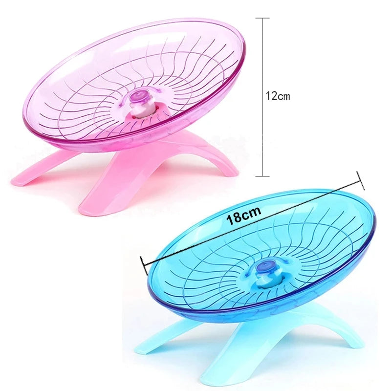 Pet Hamster Running Wheel Mute Flying Saucer Steel Axle Wheel Running Disc