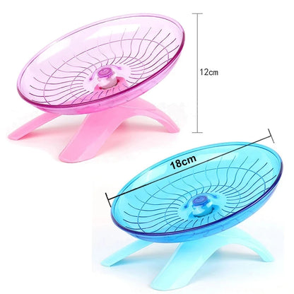 Pet Hamster Running Wheel Mute Flying Saucer Steel Axle Wheel Running Disc