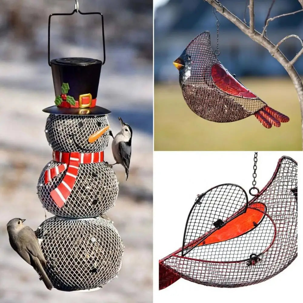 Outdoor Bird Feeder Food Dispenser Seed Feeder