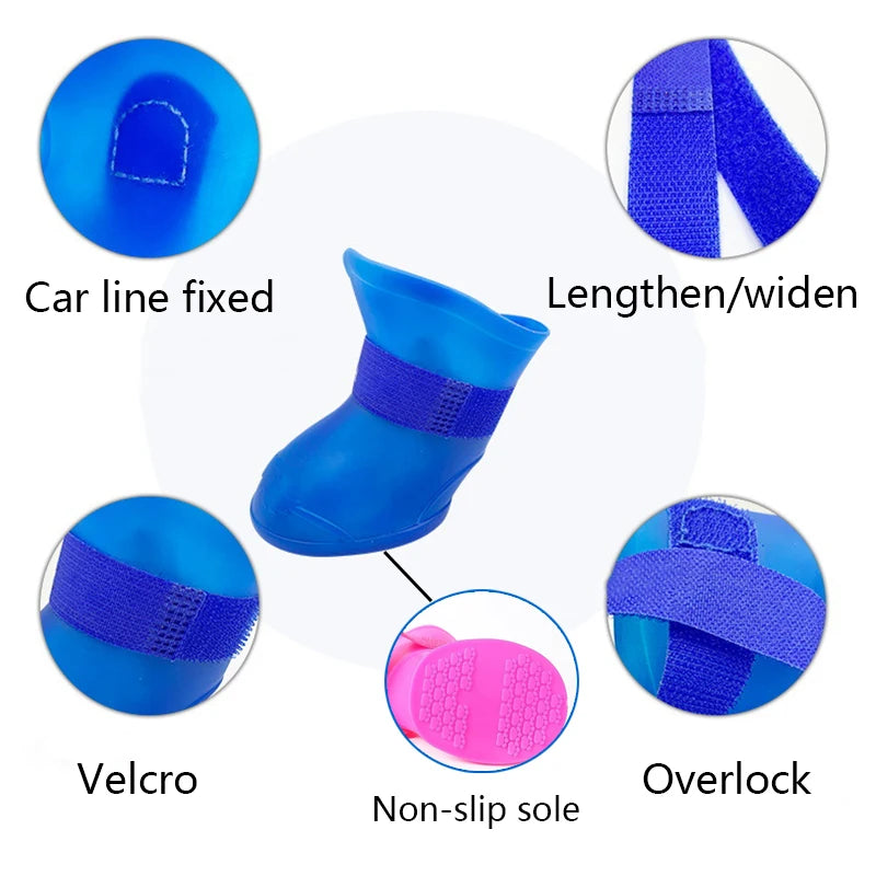 Pet WaterProof Rainshoe Anti-slip Rubber Boot