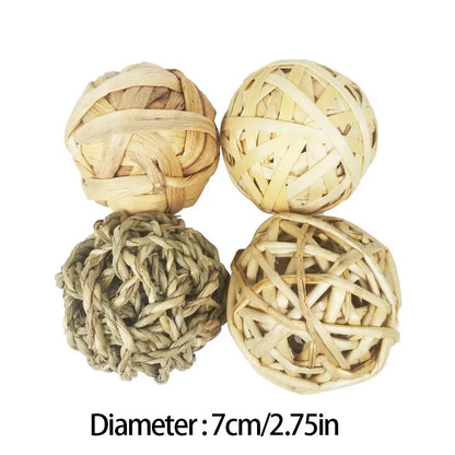 10 Styles 7CM Chewing Braided Ball For Rabbit