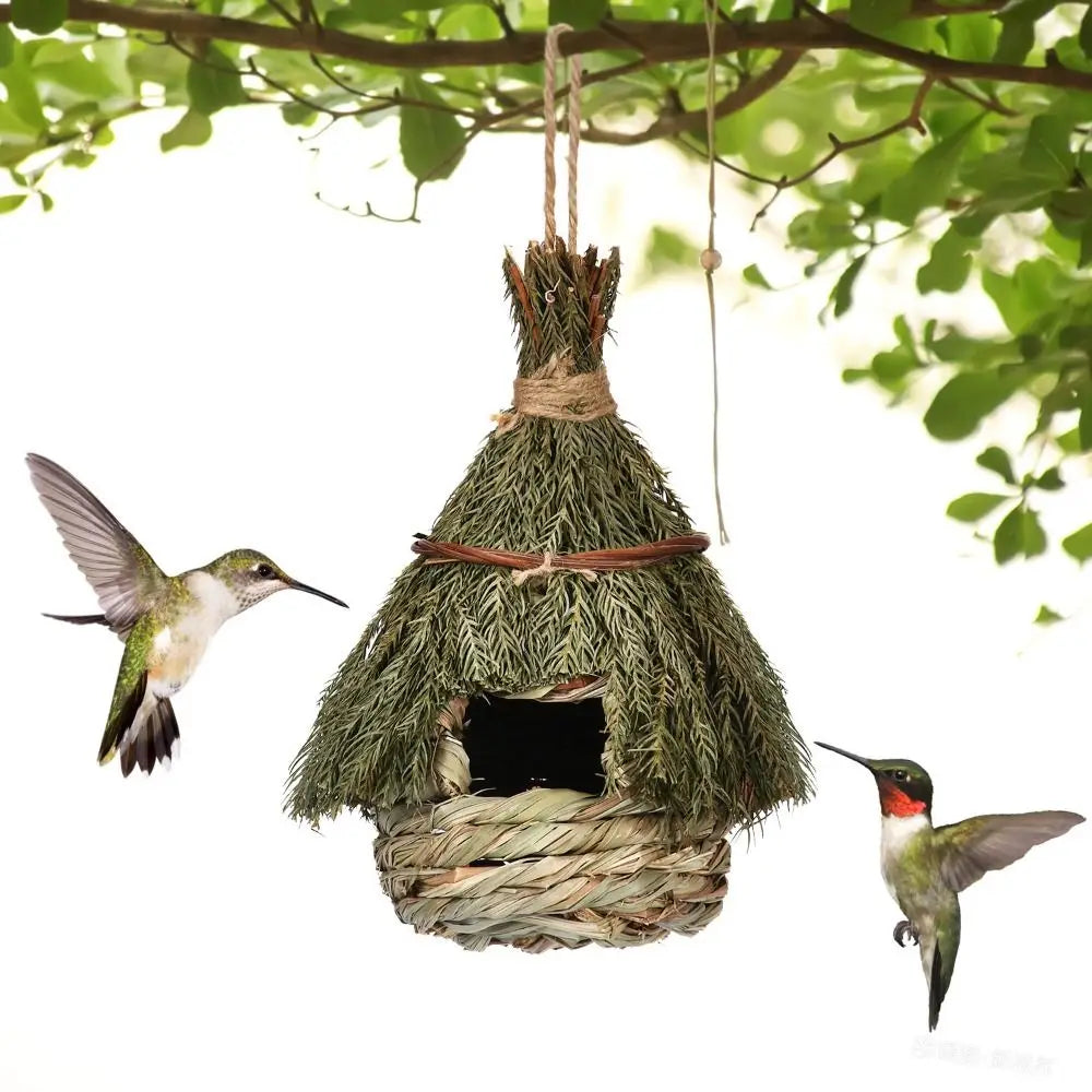 6 Style Birds House Bird Cage Natural Grass Egg Cage