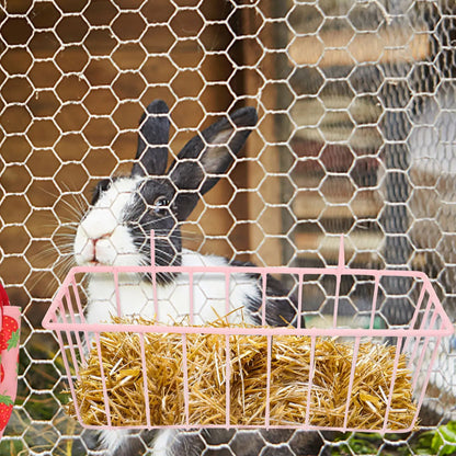 Hamster Rack Holder Suspending Hamster Supplies Feeders Cages Wear-Resistant Rabbit Feeder Groove Cage Pet Accessories