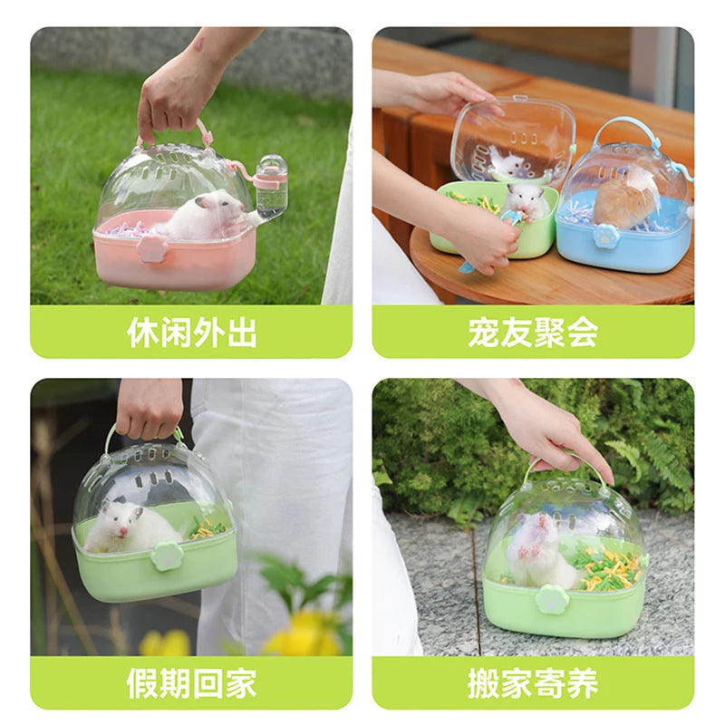 Hamster Outdoor Carrier Portable Cage