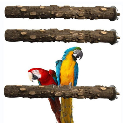 10/15/20cm Birds Equipment for Parrots Supplies Pet Raw Wood Tree Branch Stand