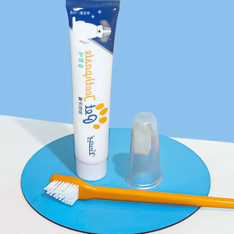 Pet Healthy Edible Toothpaste with Toothbrush