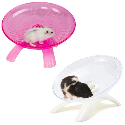 Pet Hamster Running Wheel Mute Flying Saucer Steel Axle Wheel Running Disc