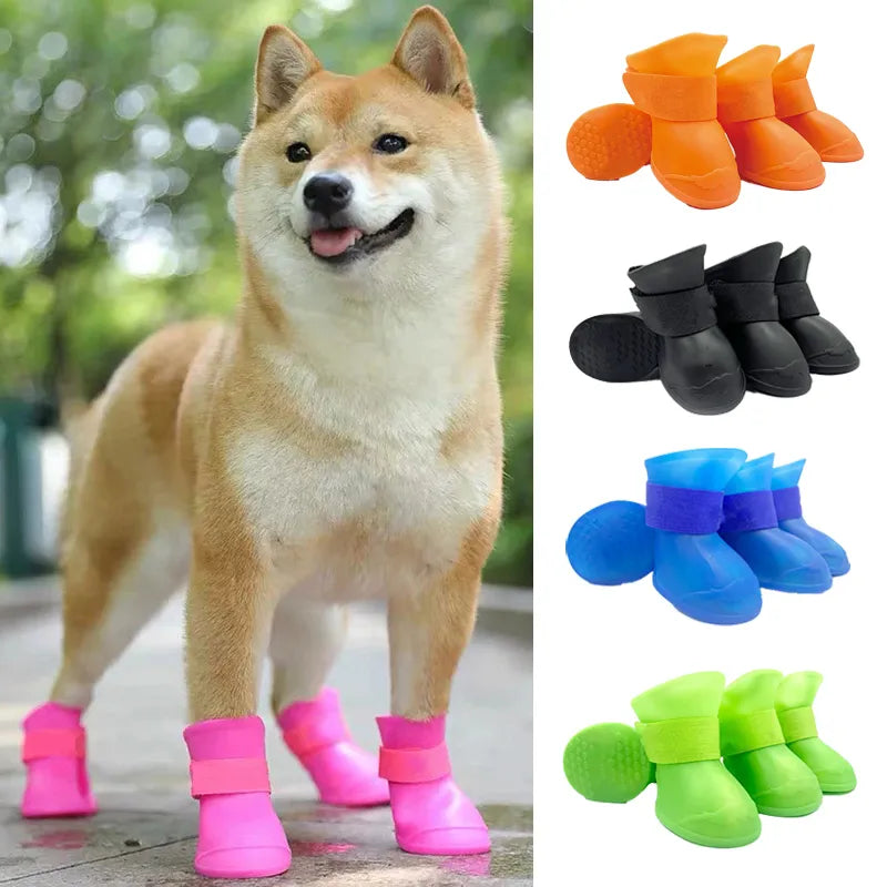 Pet WaterProof Rainshoe Anti-slip Rubber Boot