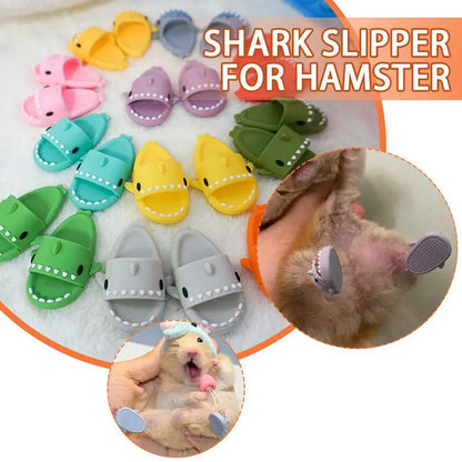 2X Hamster Costume Shoes Cute Shark Slippers