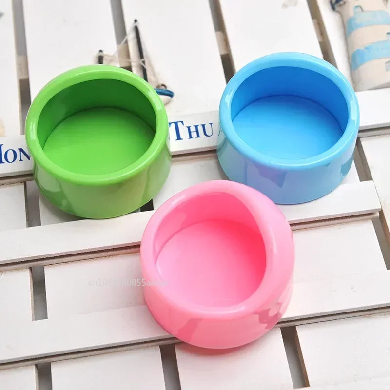 1PC Rabbit Feeding Bowl Imitation Ceramic Water Small Animal Food