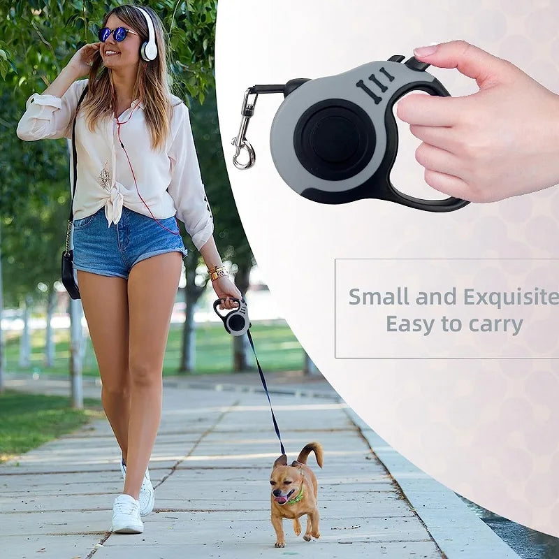 Durable Automatic Retractable Dog Leash - Ideal for Walking and Running