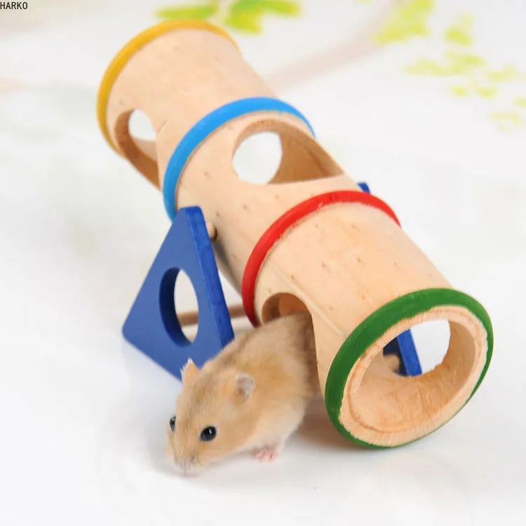 Hamster Toys Wooden Colorful Funny Seesaw