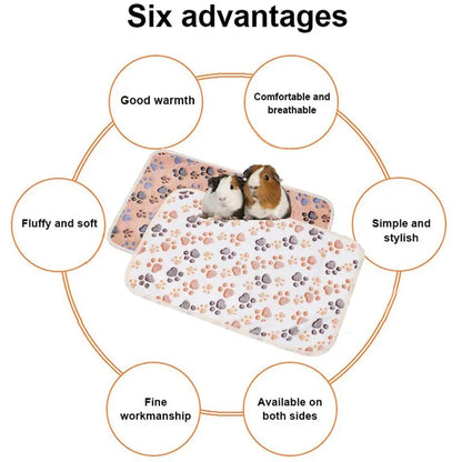 Soft Sleep Mat for Hamster Pet Pee Pad Puppy Kitten Blanket Bed Mat Guinea Pig Plush Mat Bed