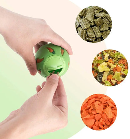 1pcs Rabbit Treat Ball Pet Slow Feeder Interactive Bunny Snack Toy