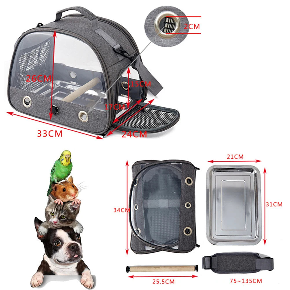 Bird Travel Carrier Portable Bird Cage