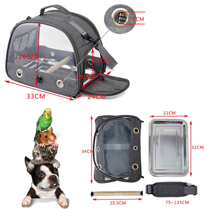 Bird Travel Carrier Portable Bird Cage