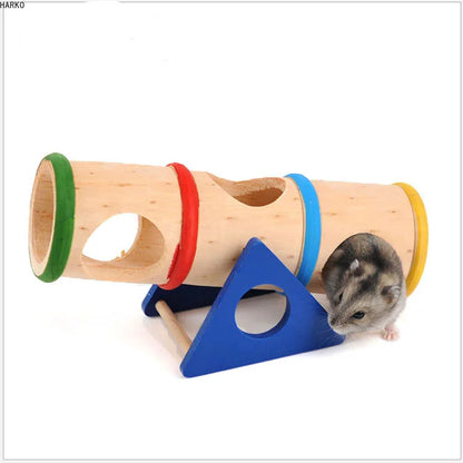 Hamster Toys Wooden Colorful Funny Seesaw