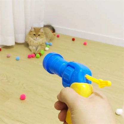 Cat Toys Interactive Launch Training Creative Kittens Mini Pompoms Games