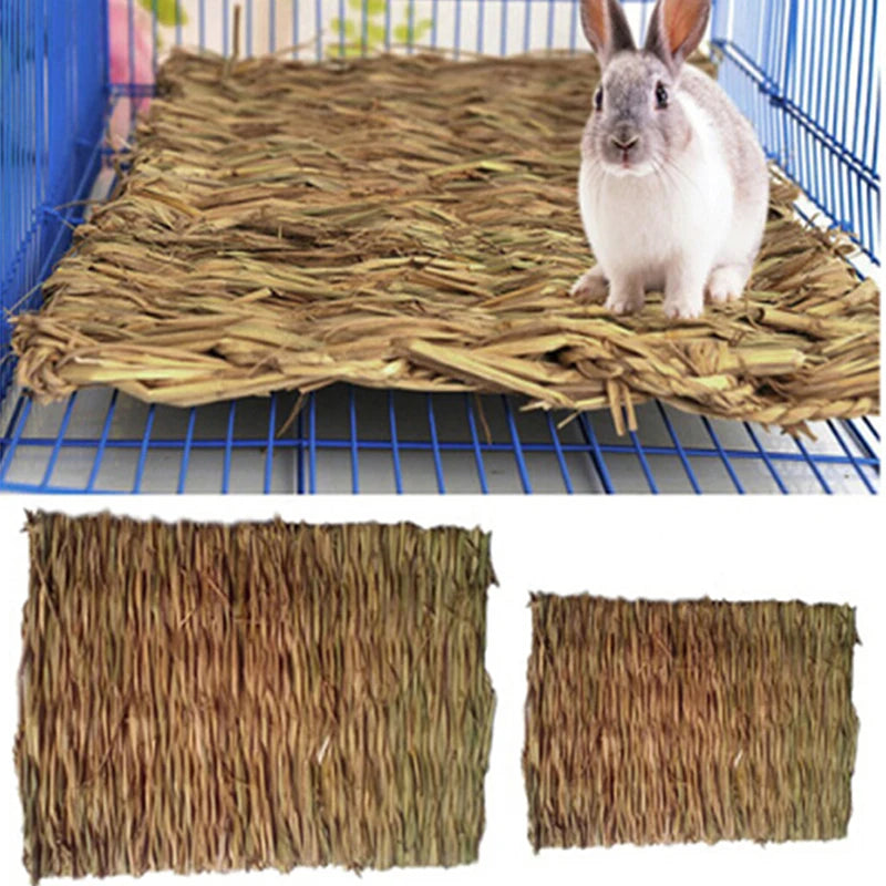 Rabbit Grass Chew Mat Small Animal Natural Soft Grass House