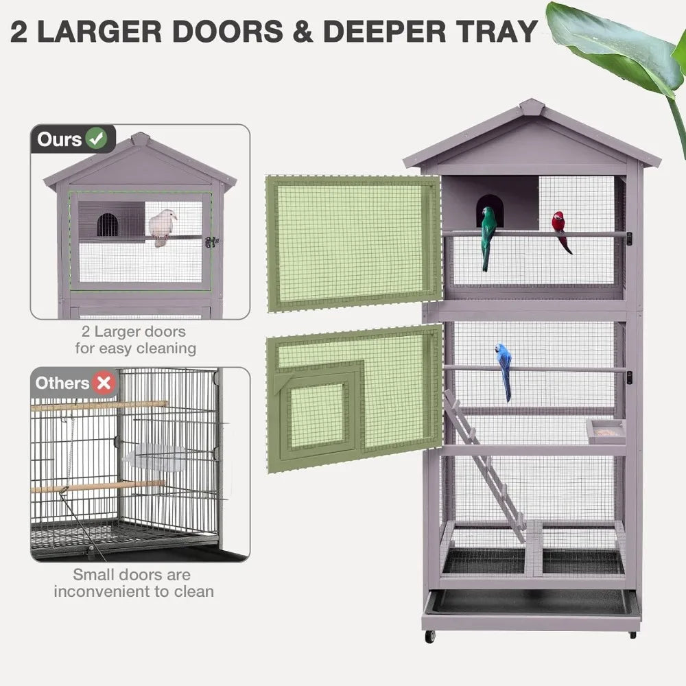 Large Bird Cage Outdoor Indoor Parakeet Cage