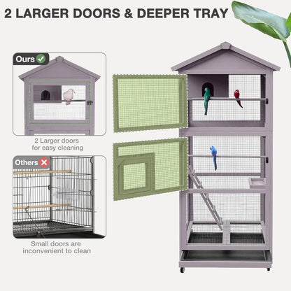 Large Bird Cage Outdoor Indoor Parakeet Cage