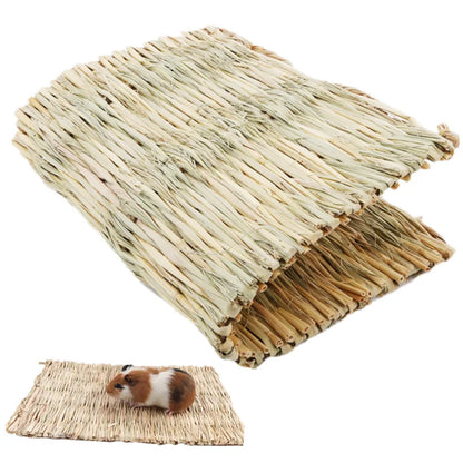 Natural Pet Grass Mat Rabbit Small Animal Bed Safe Chew