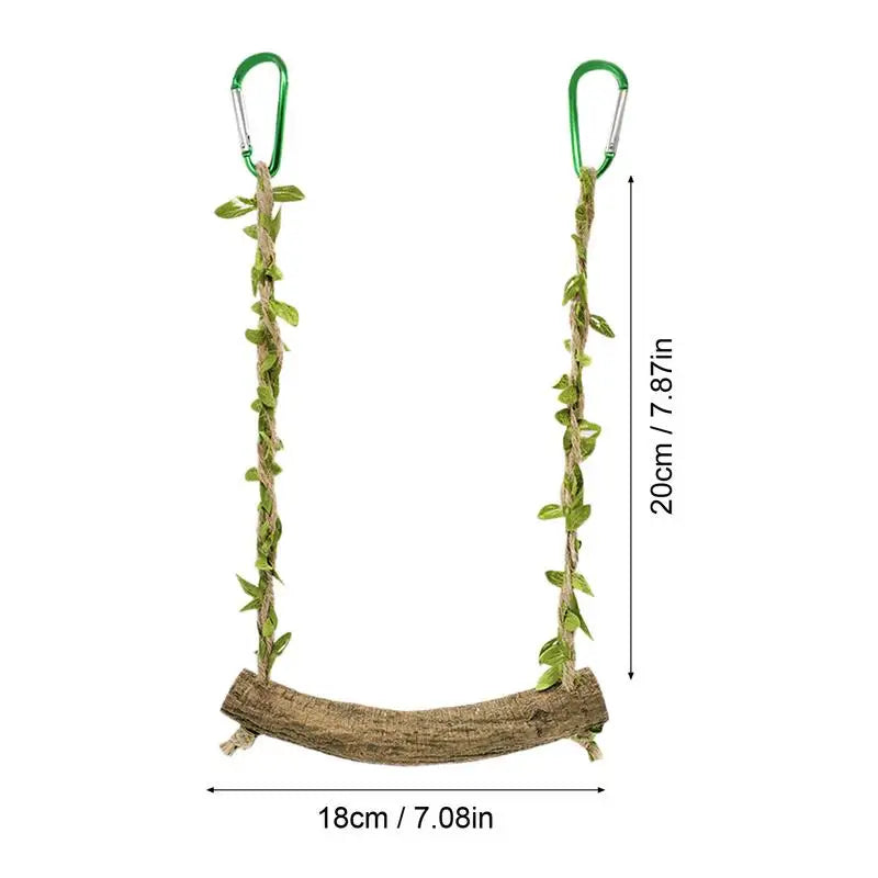 Climbing and Chewing Perch for Parakeets